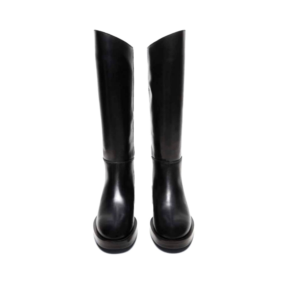 Tall leather boots